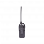 Radio portátil marino color azul metálico, 5 W de potencia RF, 0.5 W de salida de audio, flotante, sumergible IPX7, Tx: 156.025-157.425MHz, Rx: 156.050-163.275MHz , incluye batería de 1500mAh, cargador, antena clip y correa de mano - Imagen 2