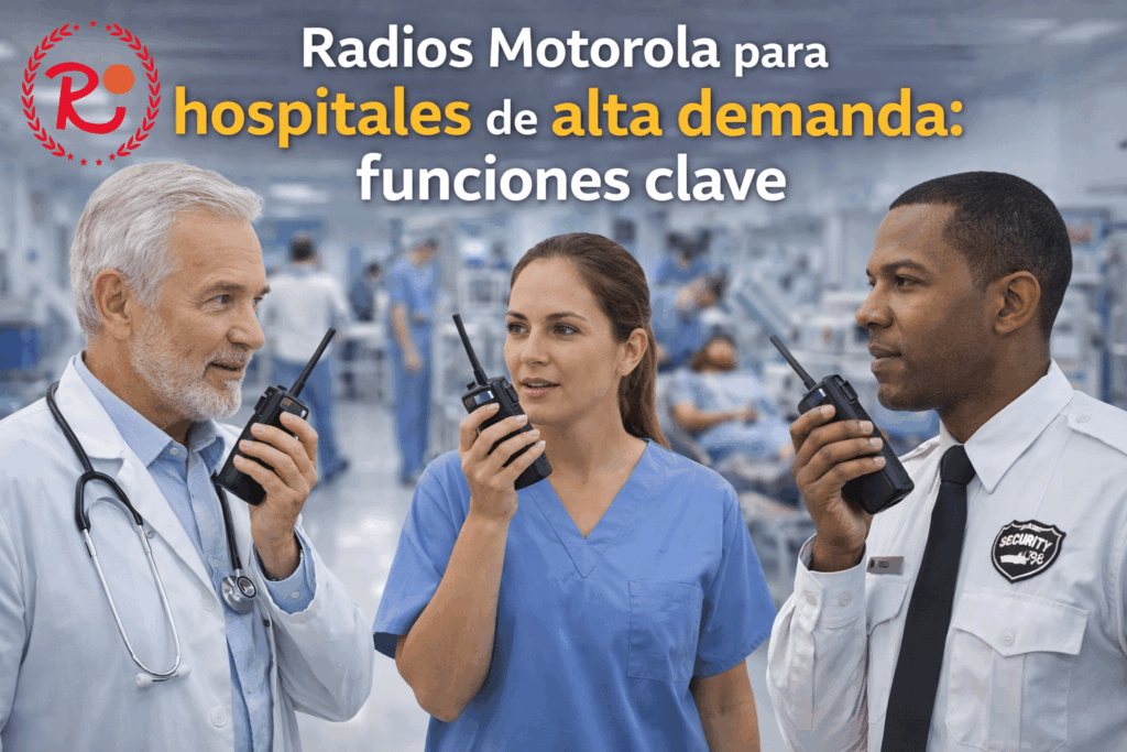 Radios Motorola para hospitales de alta demanda