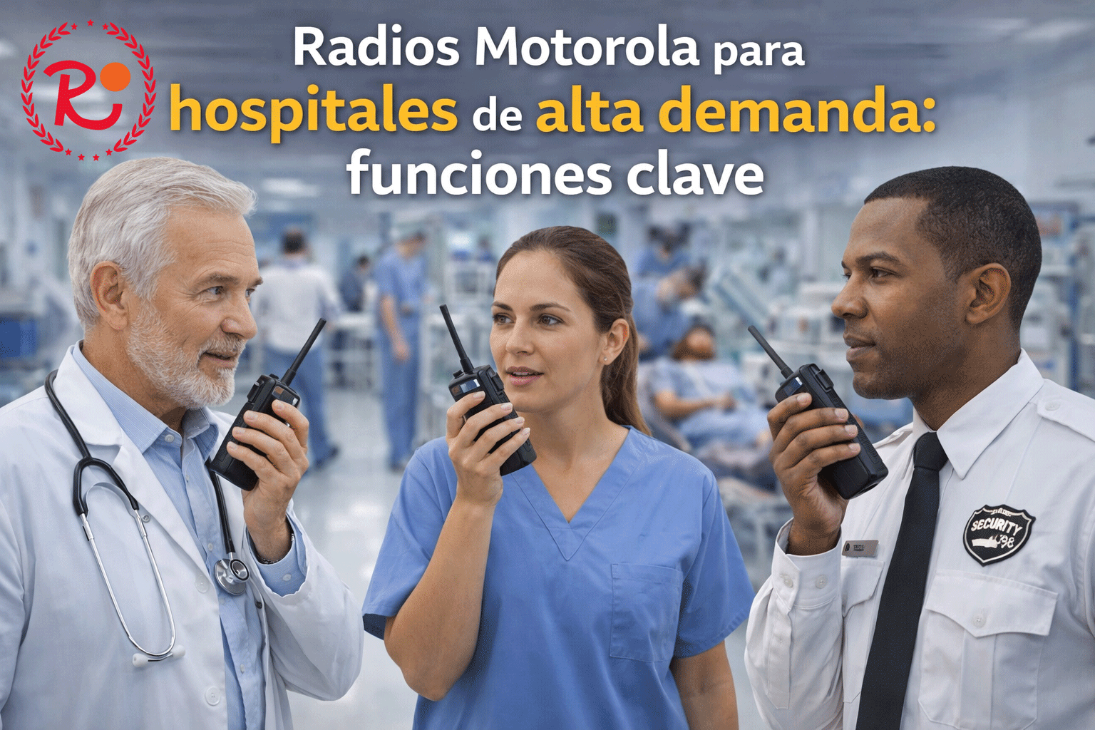 Radios Motorola para hospitales de alta demanda
