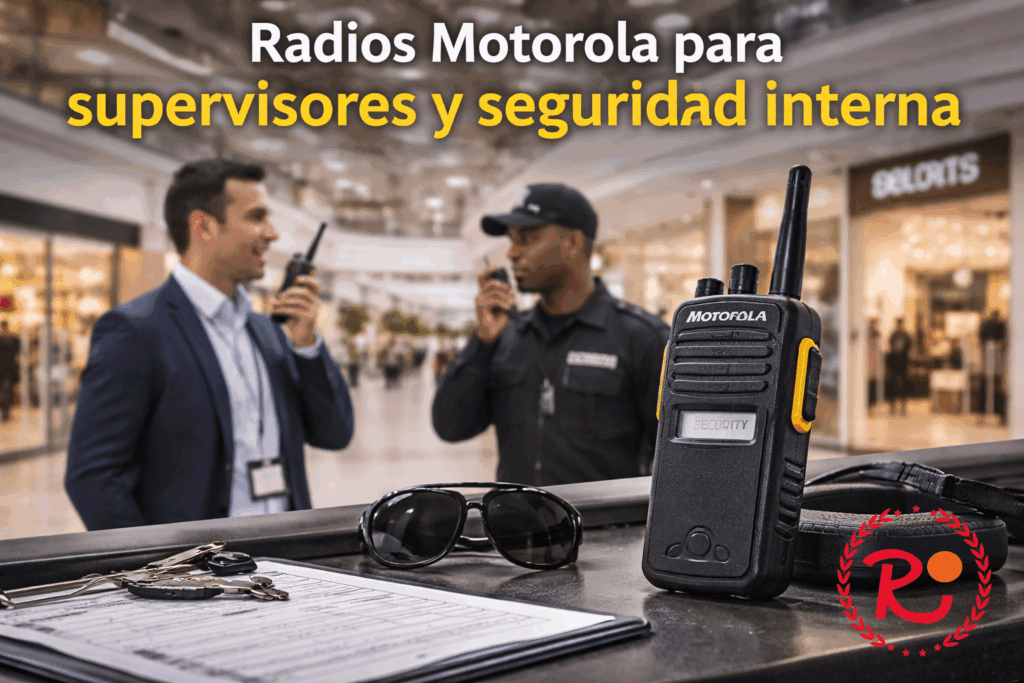 Radios para seguridad en centros comerciales