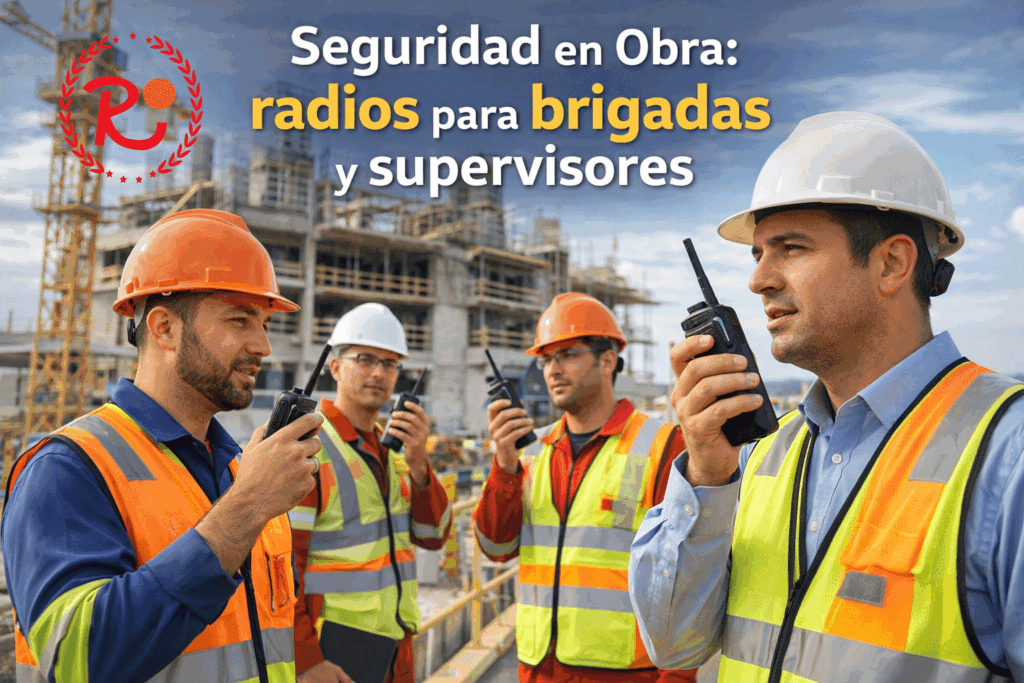 eguridad en obra: radios para brigadas y supervisores