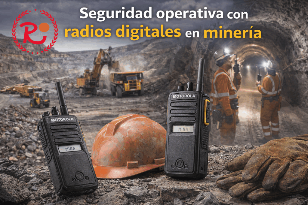 Seguridad operativa con radios digitales en minería