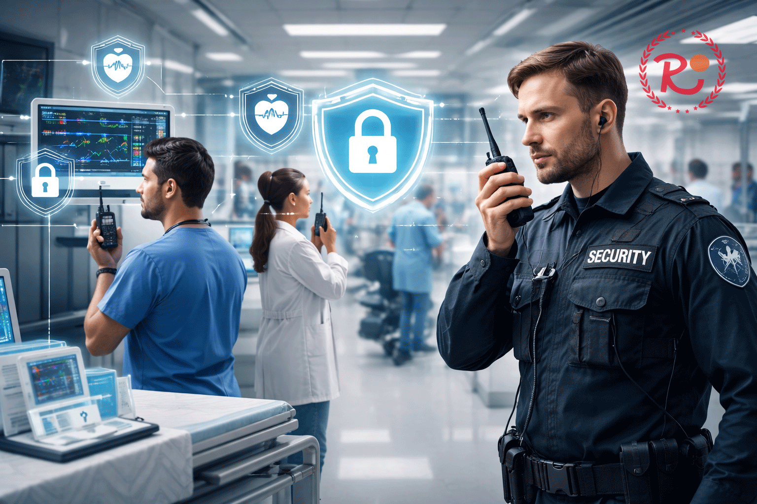 Protocolos de seguridad y privacidad al usar radios en hospitales
