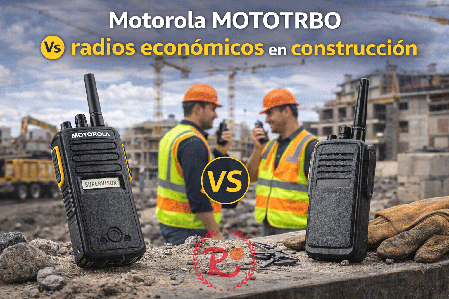 Motorola MOTOTRBO Vs radios económicos en construcción