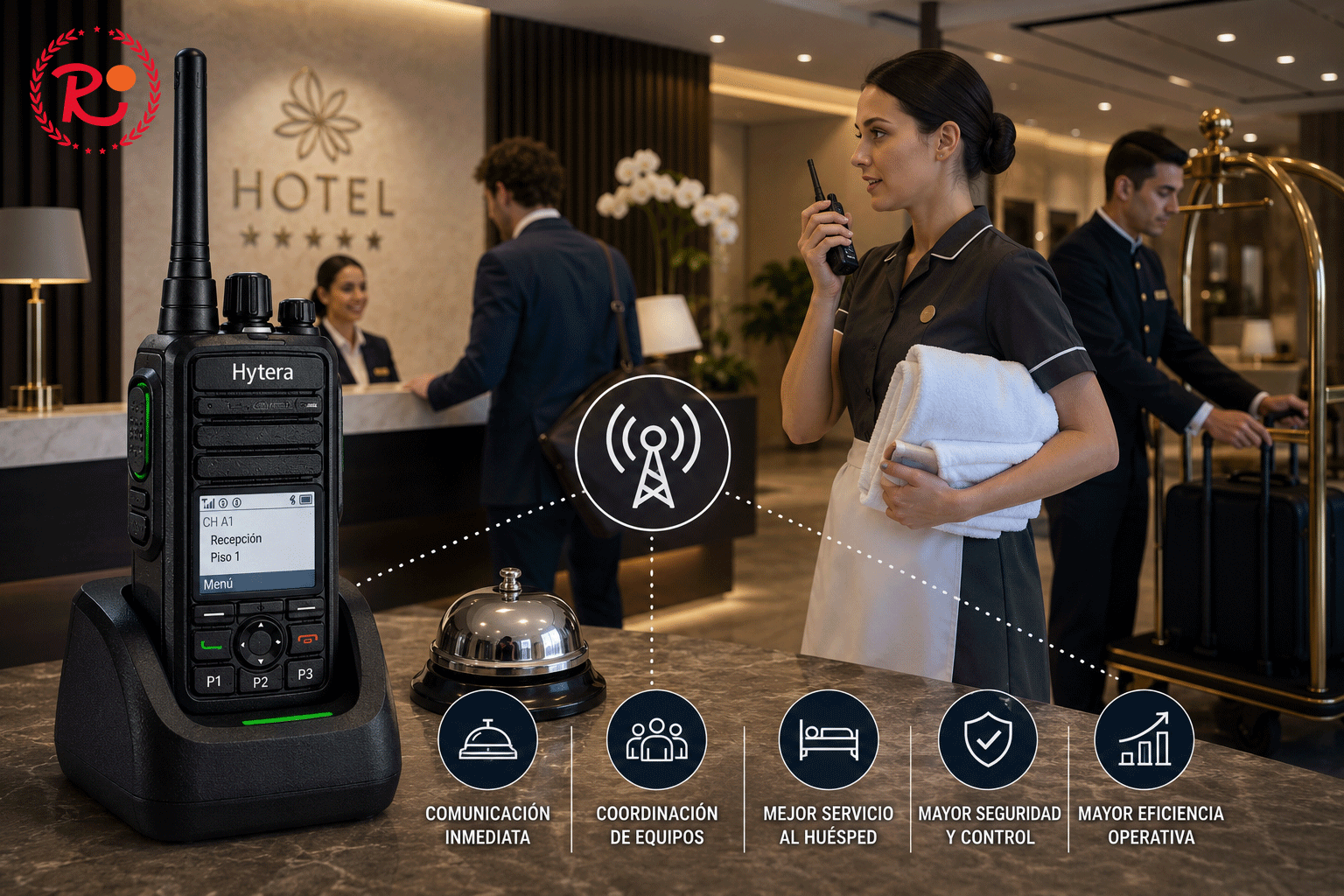 Optimiza la radiocomunicación en hoteles