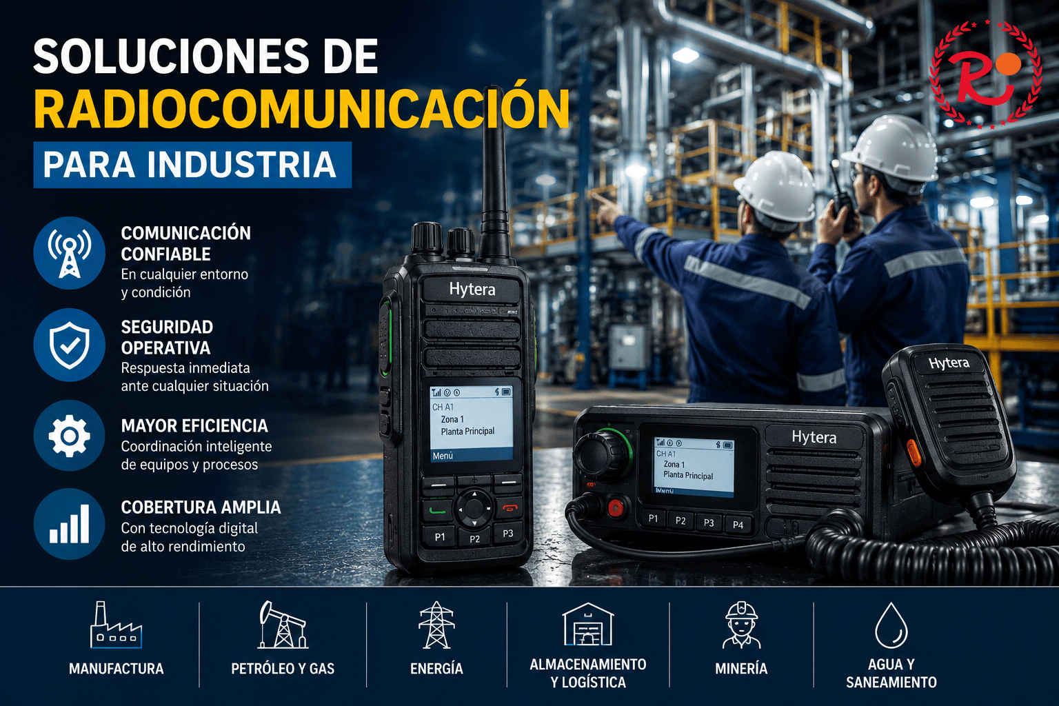 Soluciones de radiocomunicación para industria